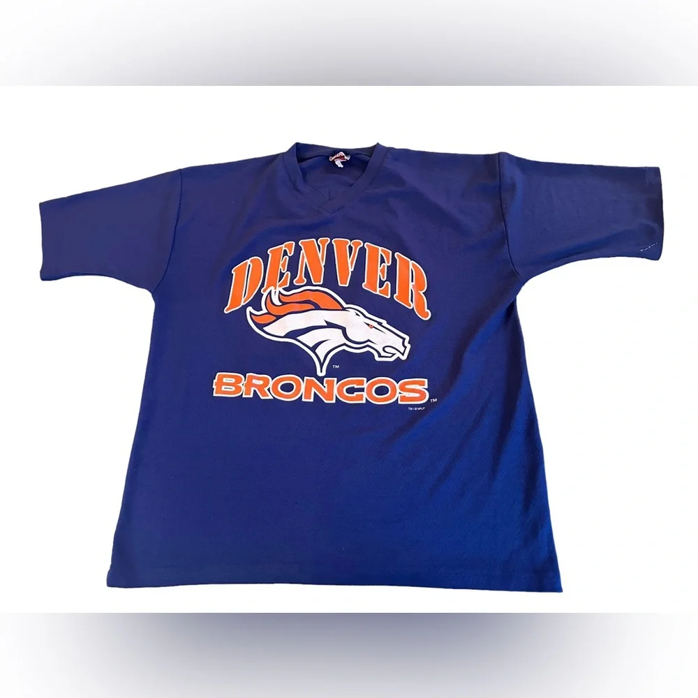 Vintage Denver Broncos Shirt Jersey Adult Large‎ Shannon Sharpe Mens NFL 90s